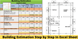 Building Estimation Step by Step In Excel Sheet