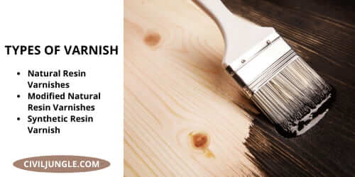 TYPES OF VARNISH