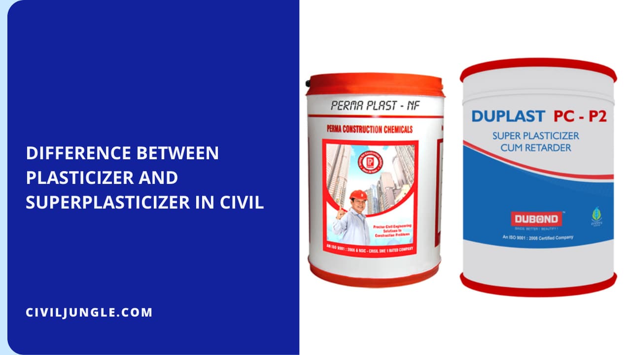 Difference Between Plasticizer and Superplasticizer in Civil