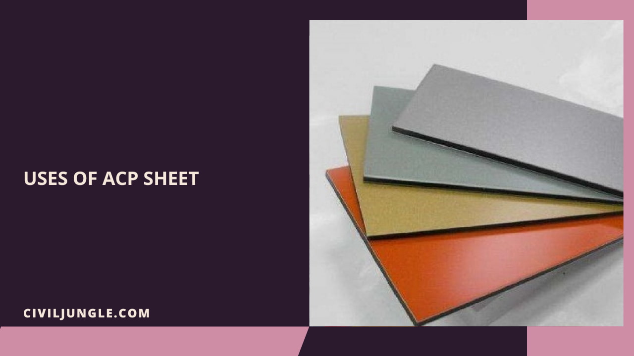 Uses of ACP Sheet