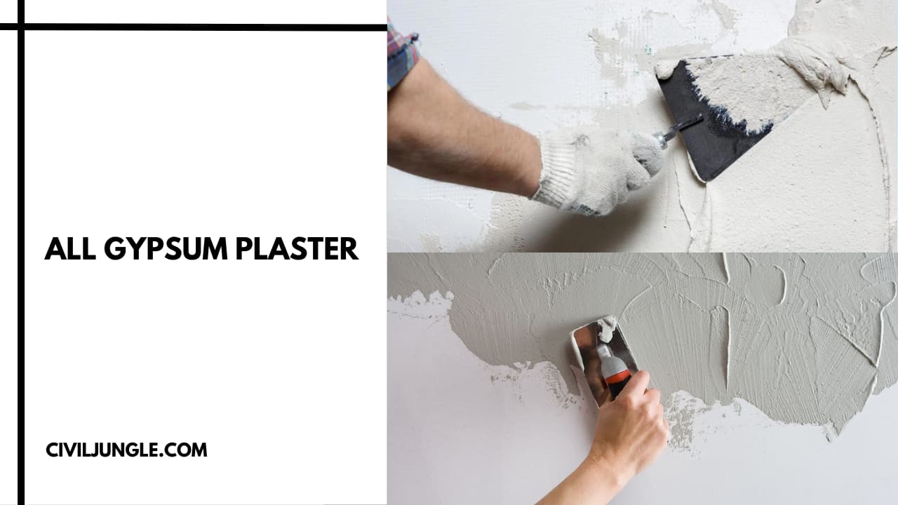 all Gypsum Plaster