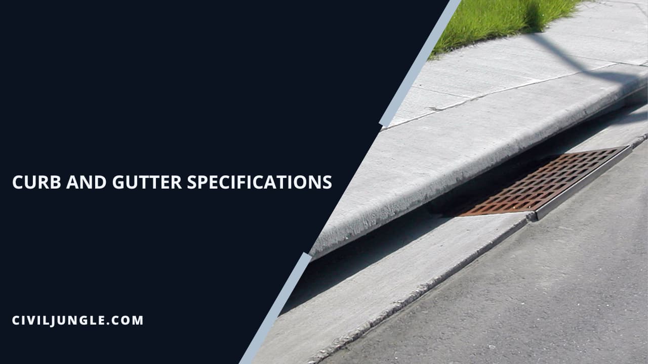 Curb and Gutter Specifications