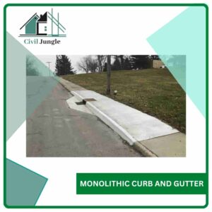 Monolithic Curb and Gutter