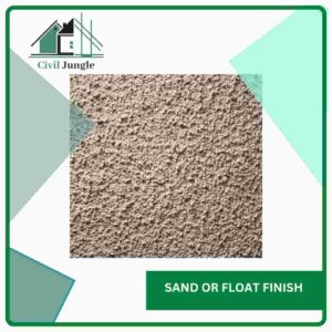 Sand or float Finish