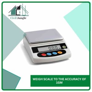 Weigh scale to the accuracy of 1gm