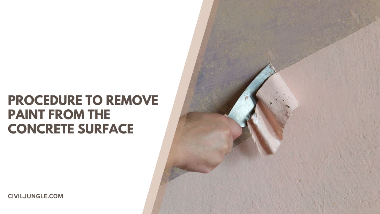 Procedure to Remove Paint from the Concrete Surface