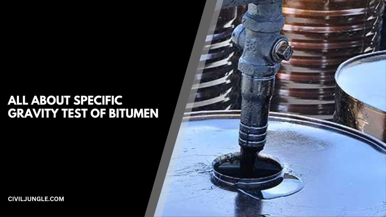 all about Specific Gravity Test of Bitumen