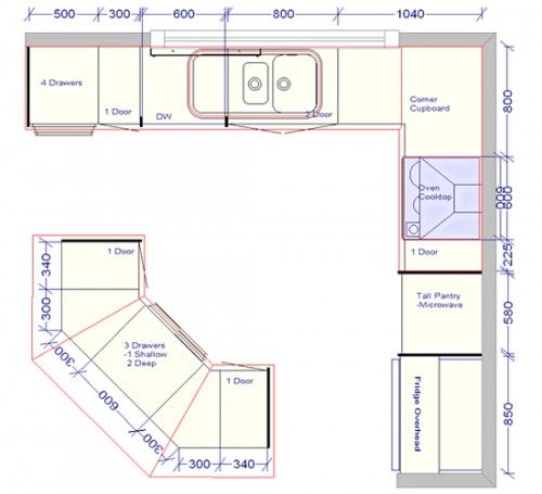 12 x 16 Kitchen Layout-3