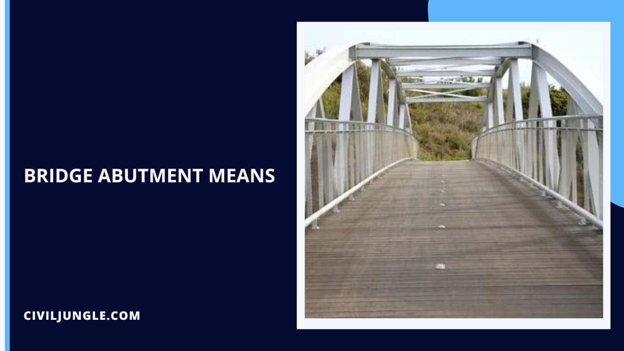 Bridge Abutment Means