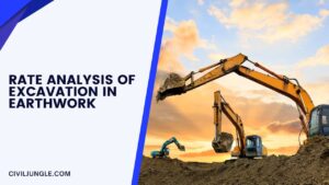 Rate Analysis of Excavation in Earthwork