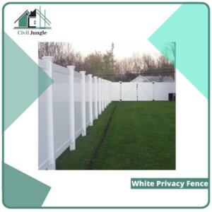 White Privacy Fence