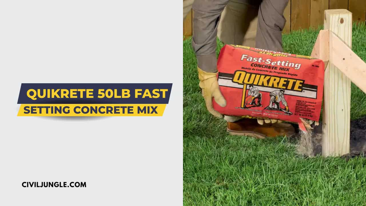 Quikrete 50lb Fast Setting Concrete Mix