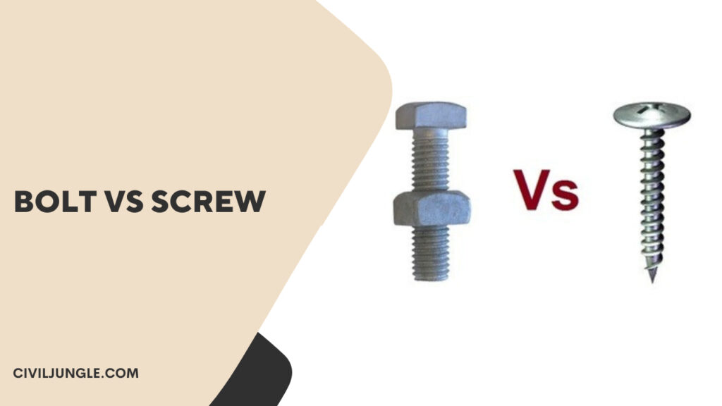 Bolt Vs Screw