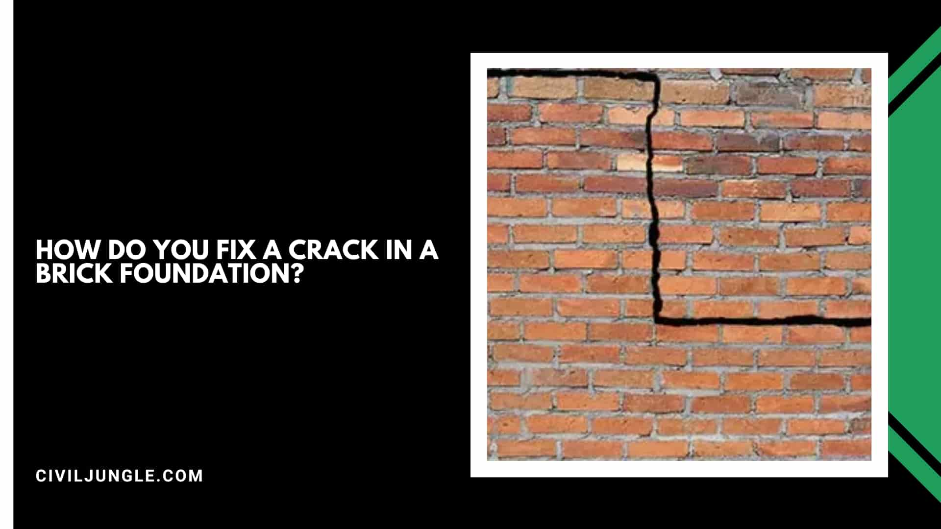 How Do You Fix a Crack in a Brick Foundation?