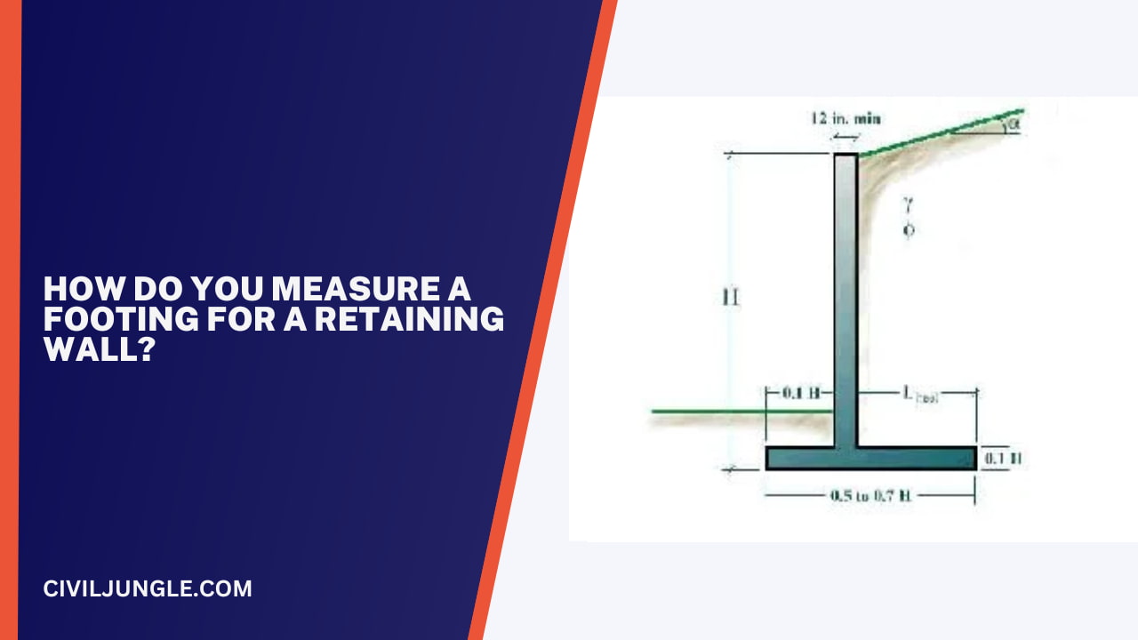 How Do You Measure a Footing for a Retaining Wall?