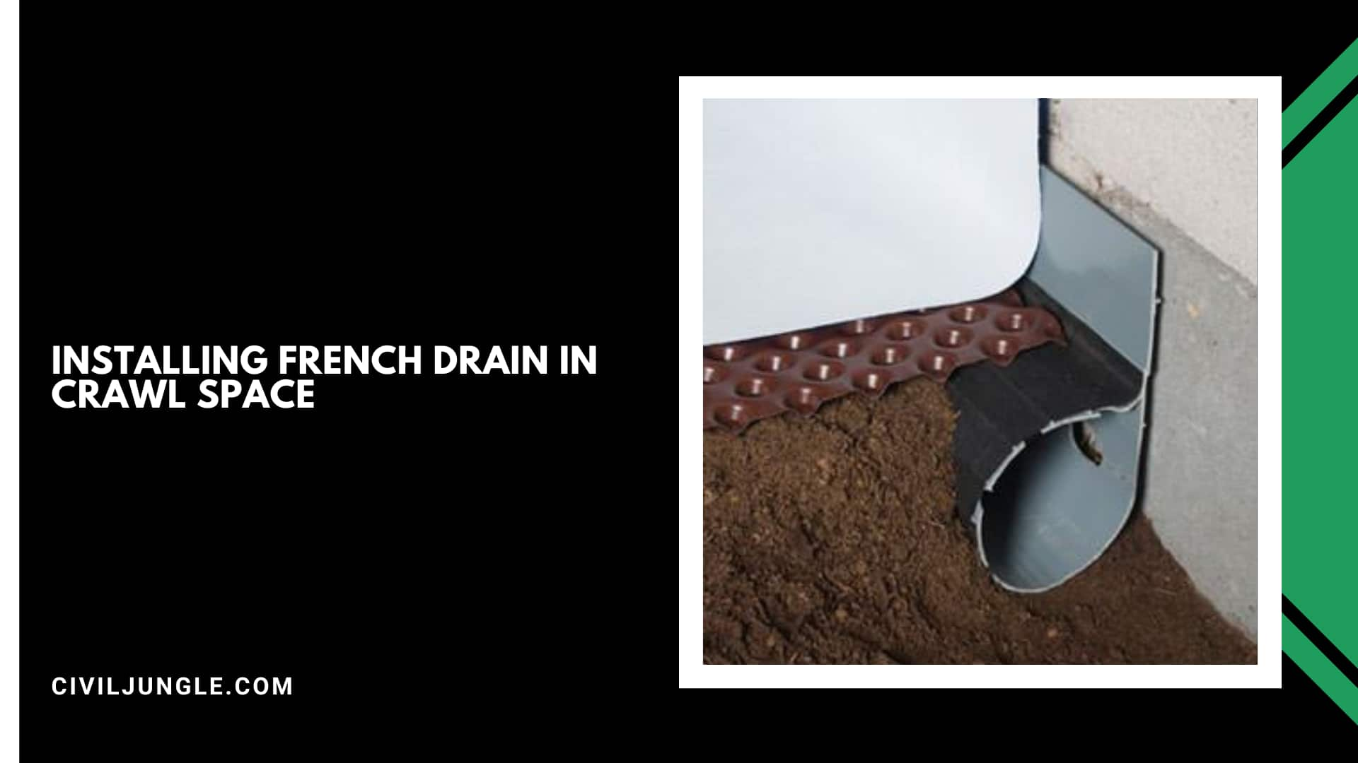 Installing French Drain in Crawl Space