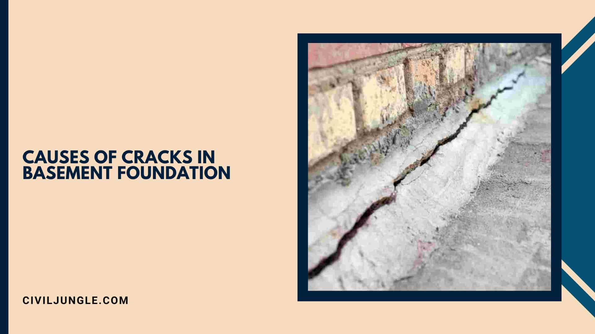 Causes of Cracks in Basement Foundation