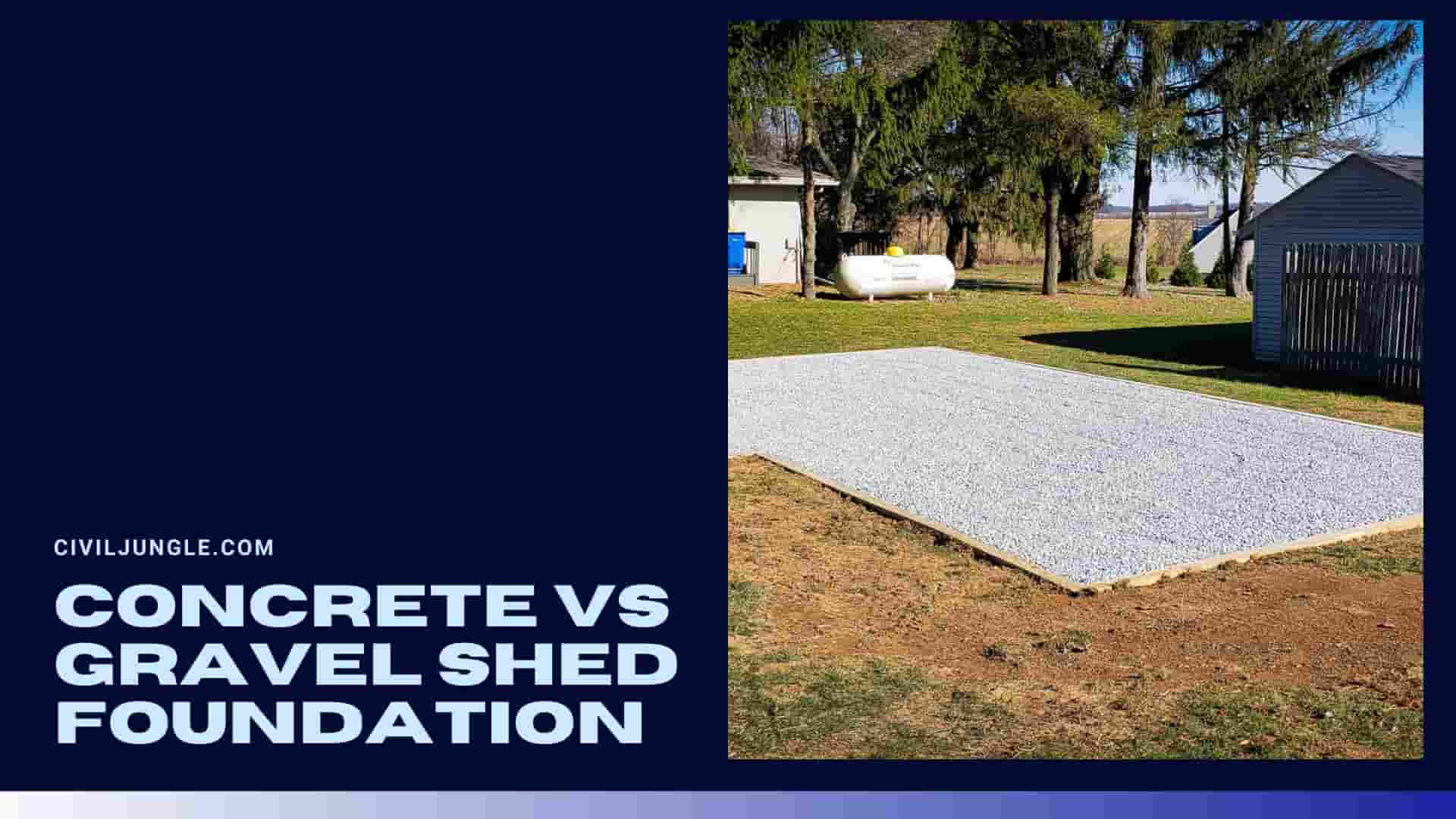 Concrete Vs Gravel Shed Foundation