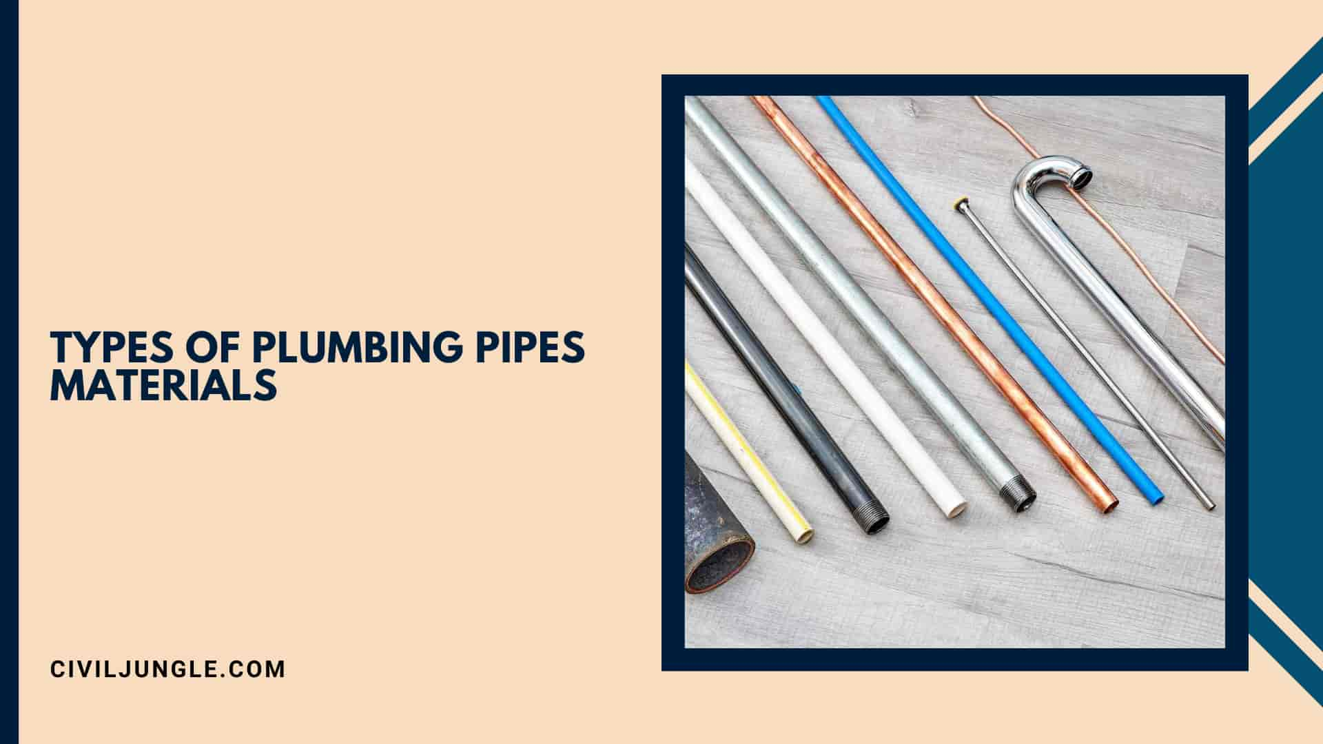 Types of Plumbing Pipes Materials