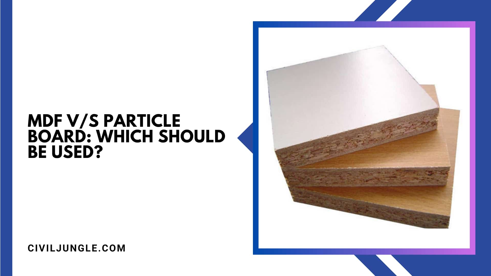 MDF V/S Particle Board: Which Should Be Used?