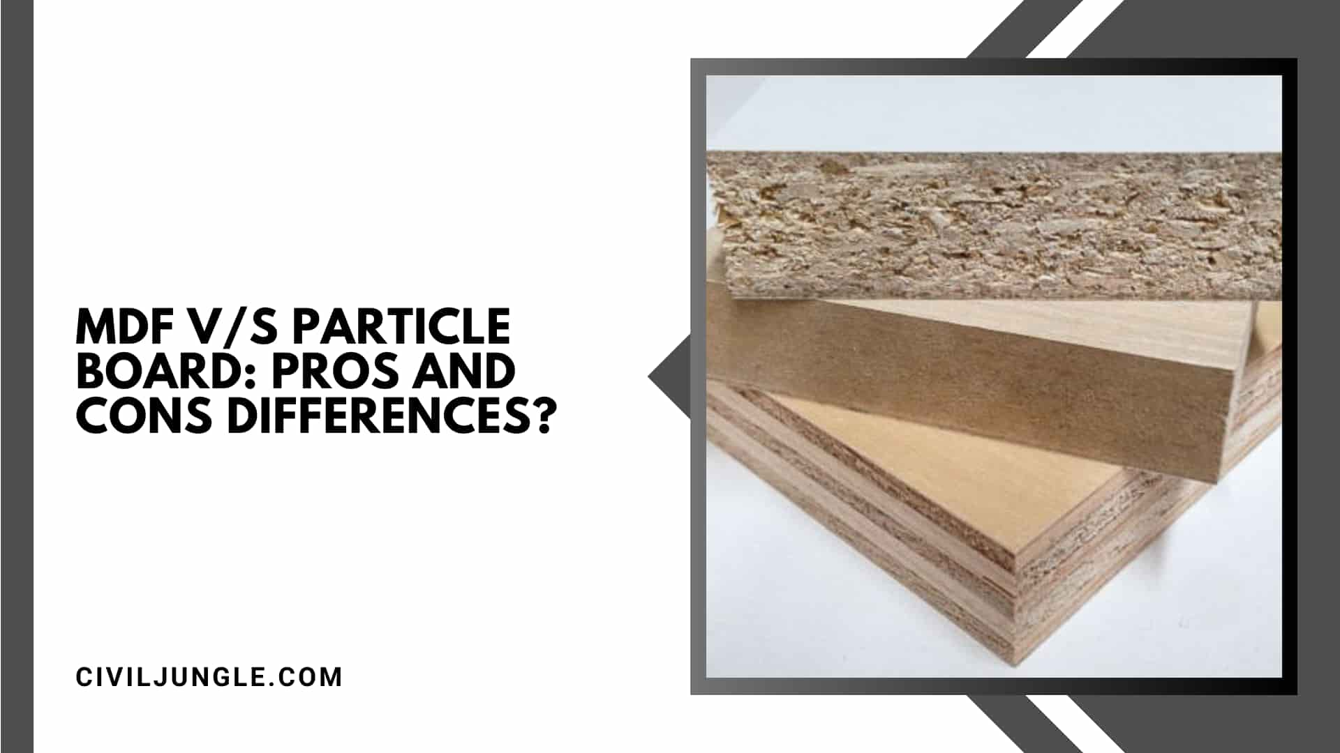 MDF v/s Particle Board: Pros and Cons Differences?