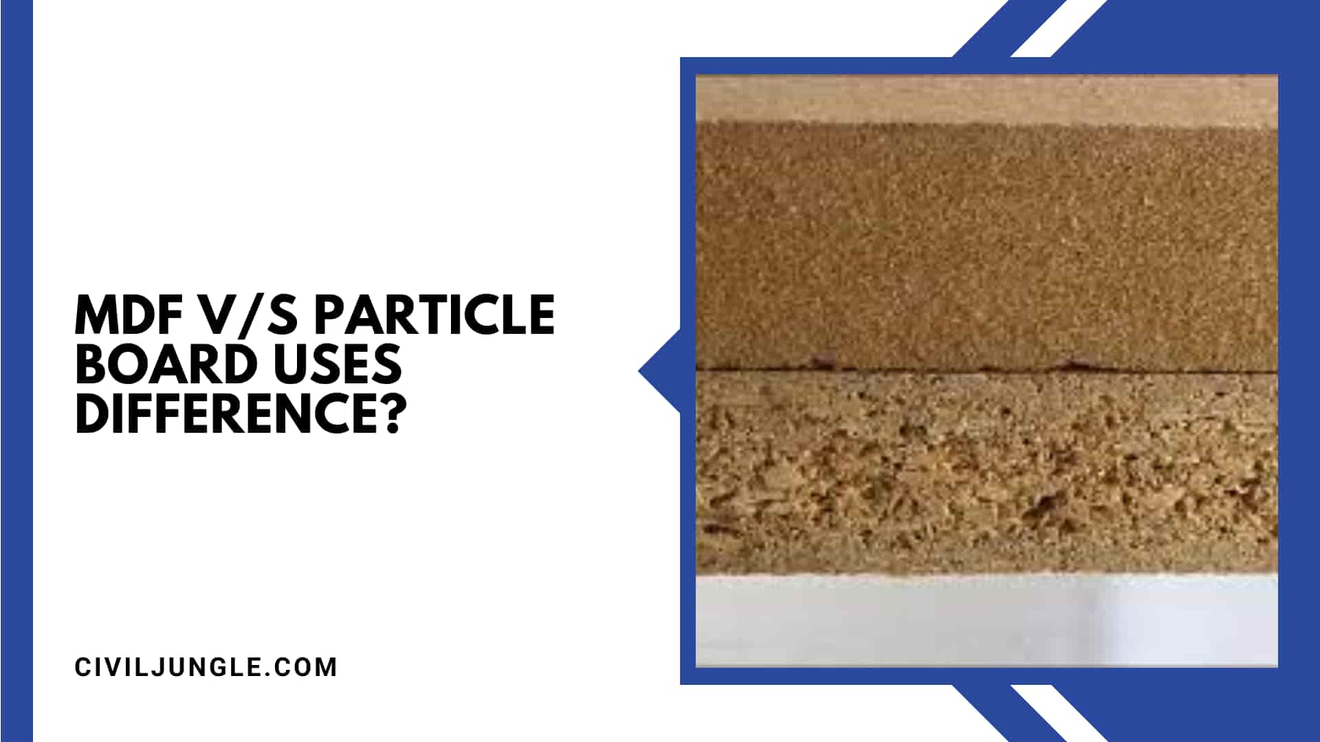 MDF v/s Particle Board Uses Difference?