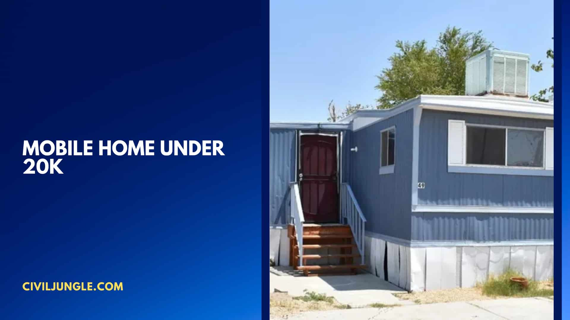 Mobile Home Under 20k