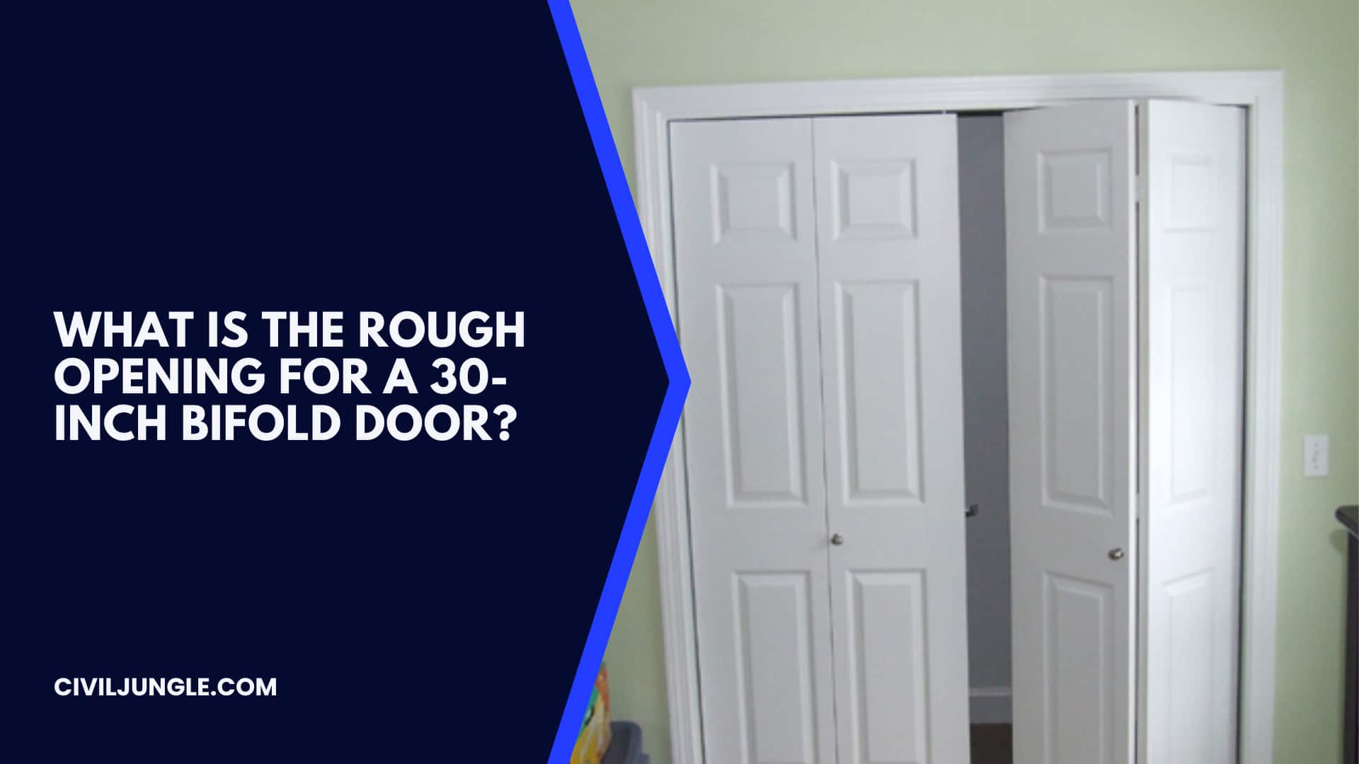 What Is the Rough Opening for a 30-inch Bifold Door?