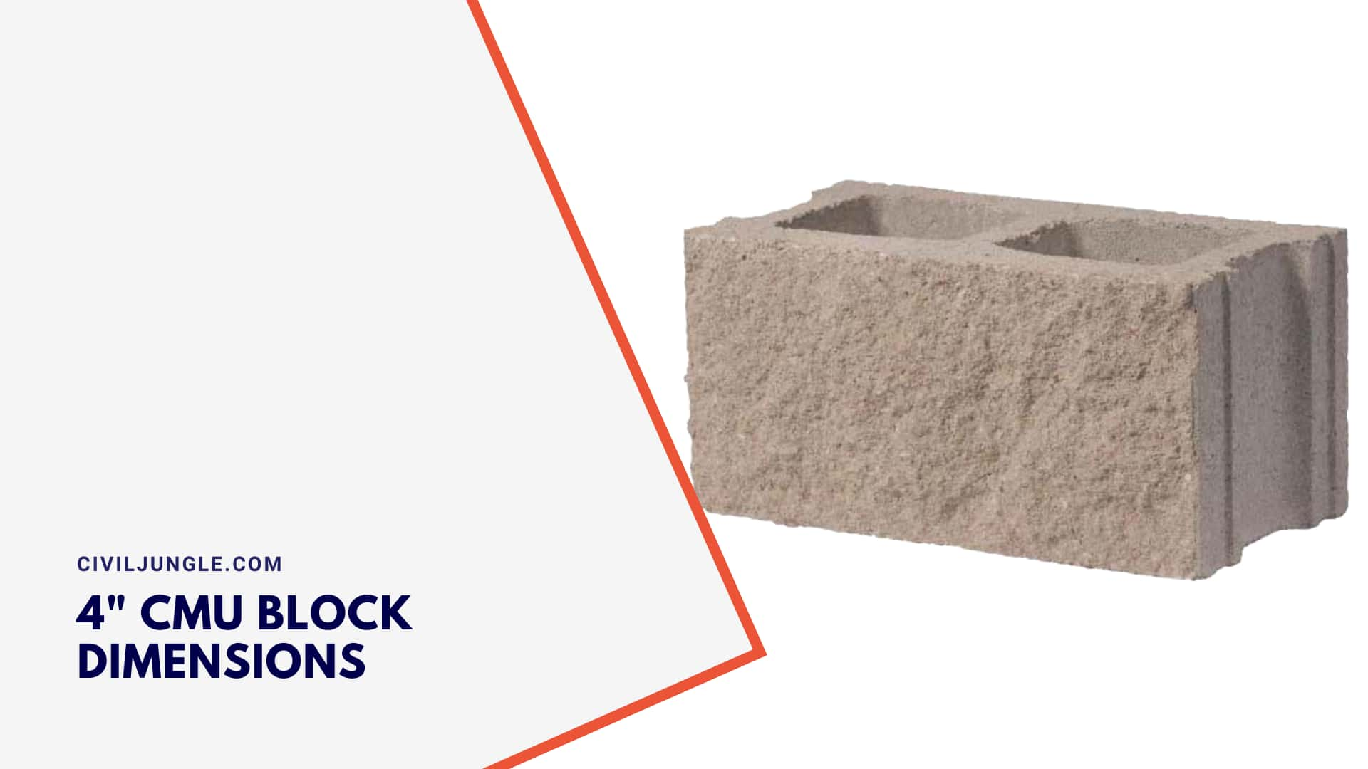 4" Cmu Block Dimensions