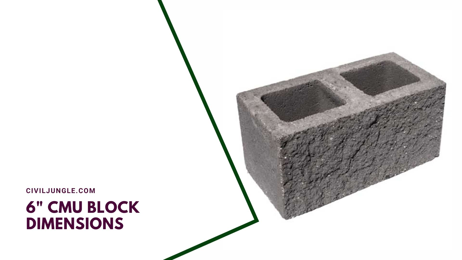 6" Cmu Block Dimensions