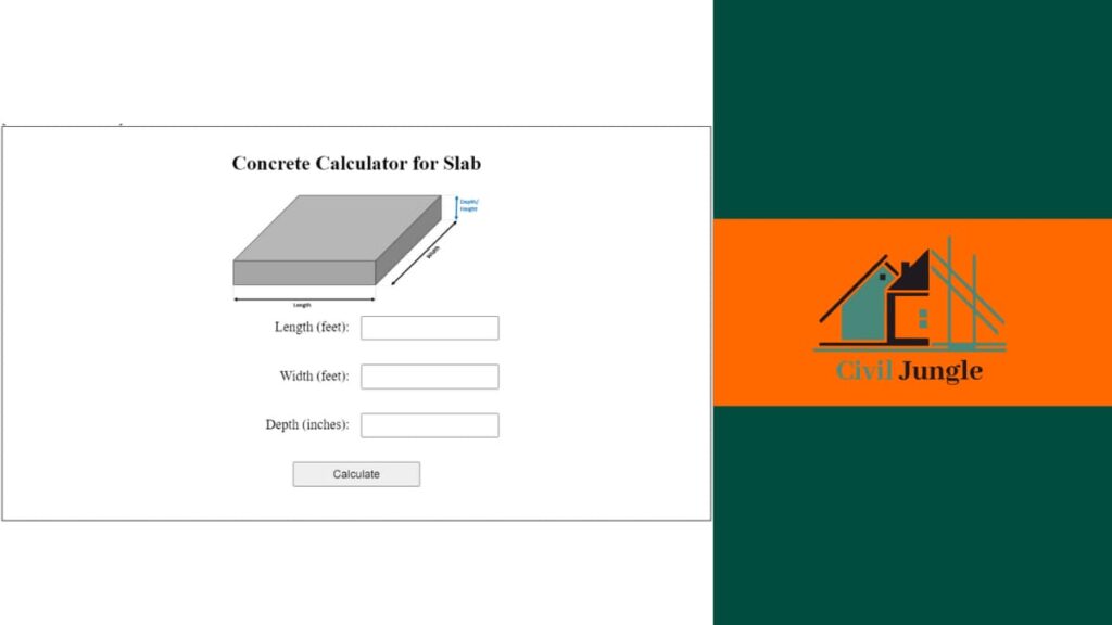 Concrete Calculator for Slab
