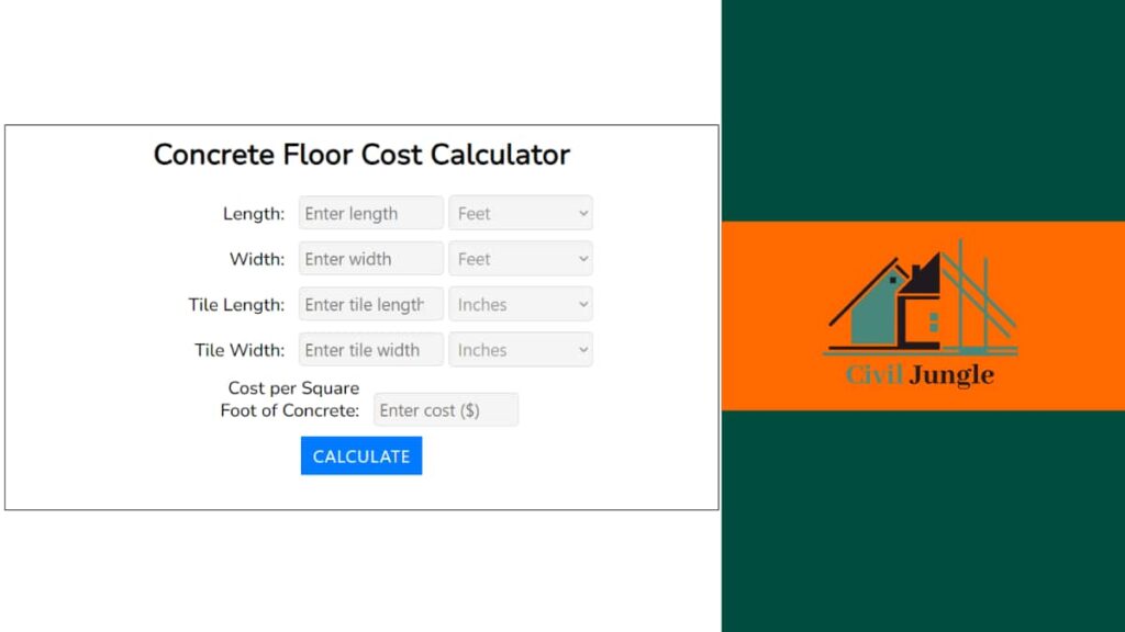 Concrete Floor Cost Calculator
