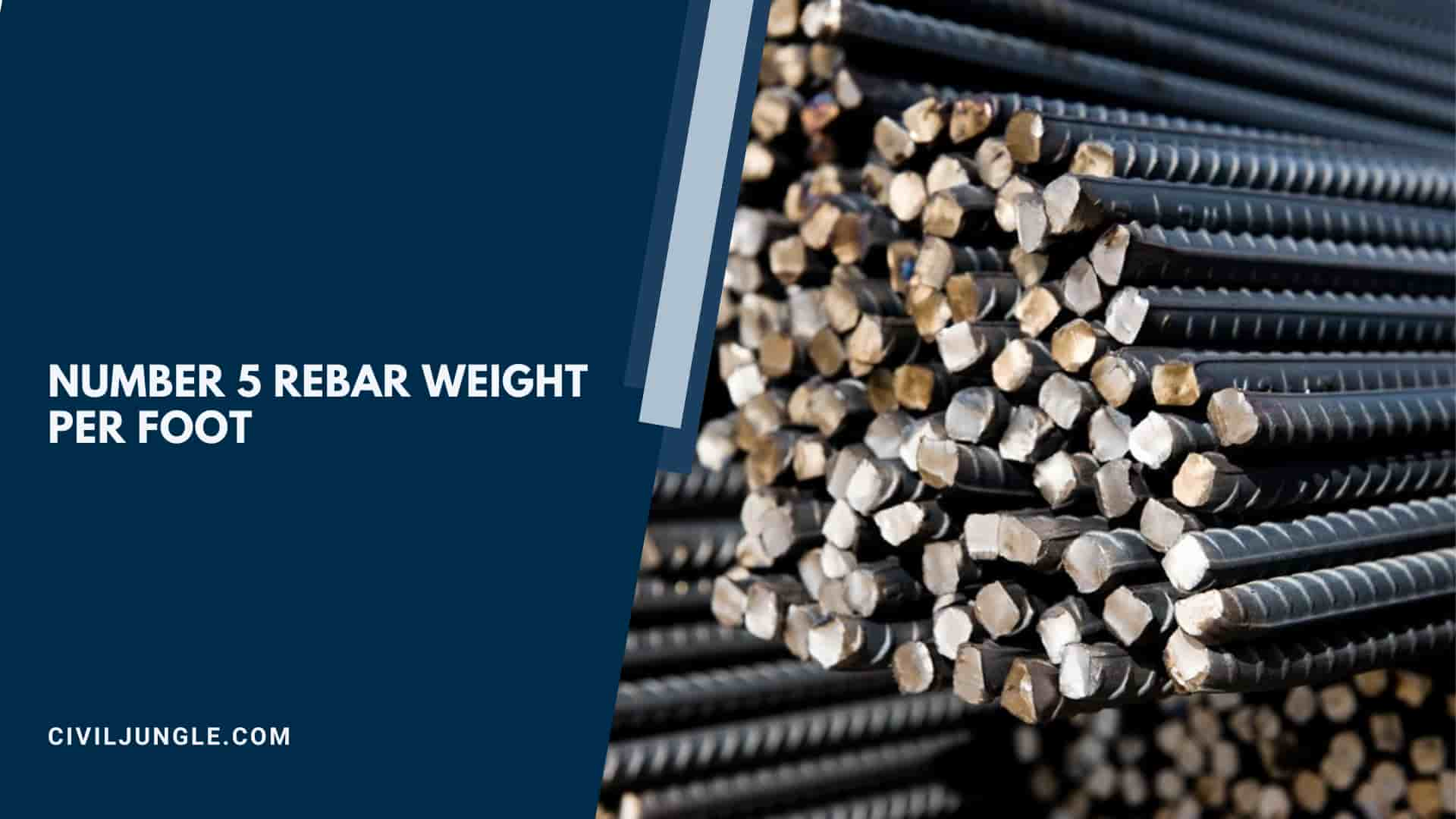 Number 5 Rebar Weight Per Foot