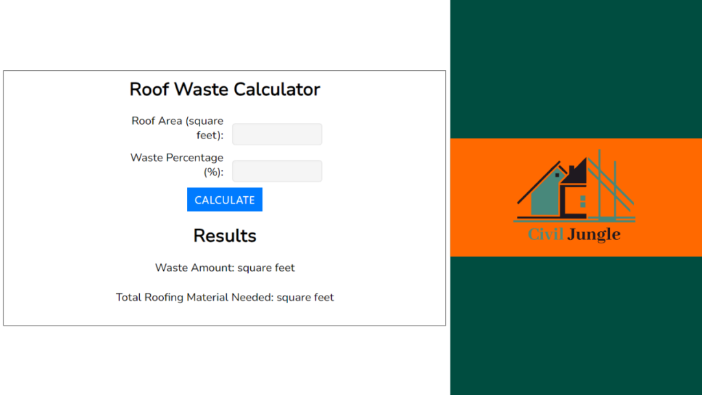 Roof Waste Calculator
