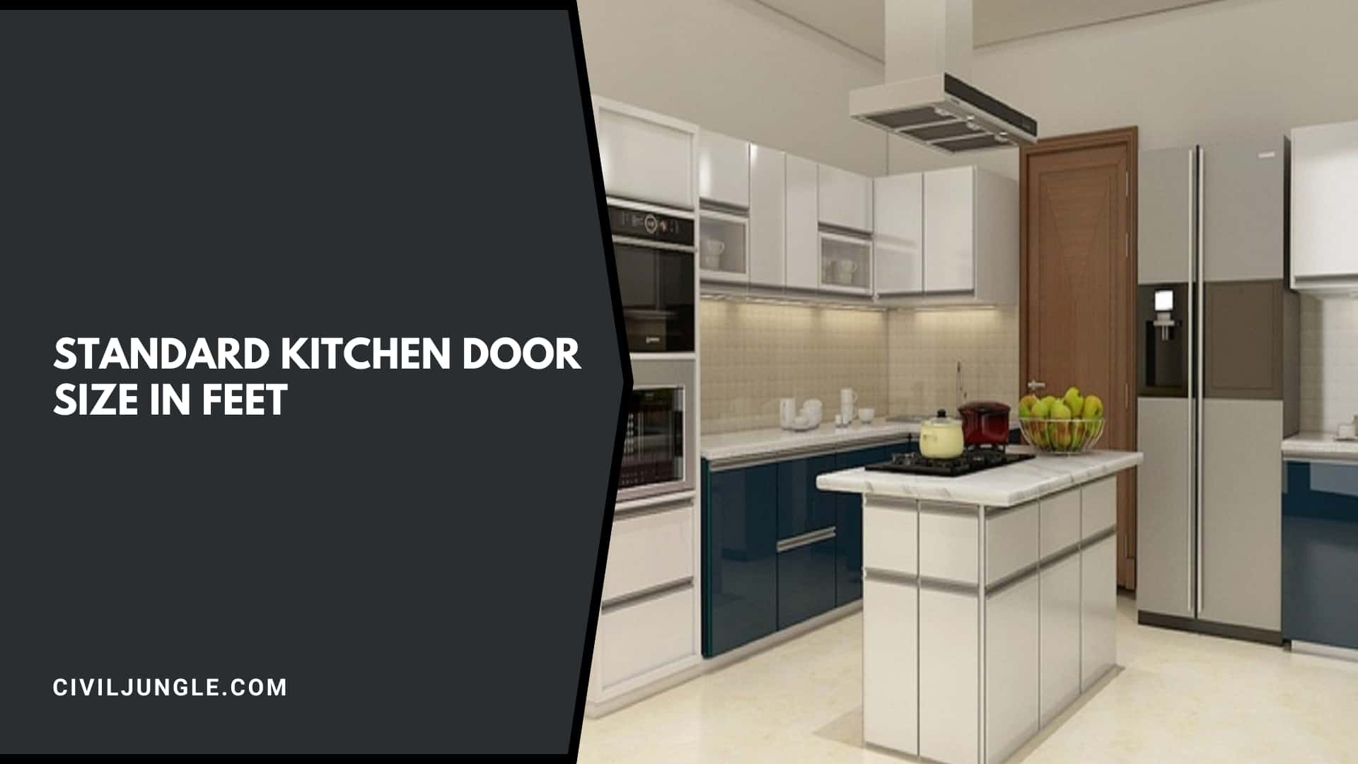 Standard Kitchen Door Size in Feet