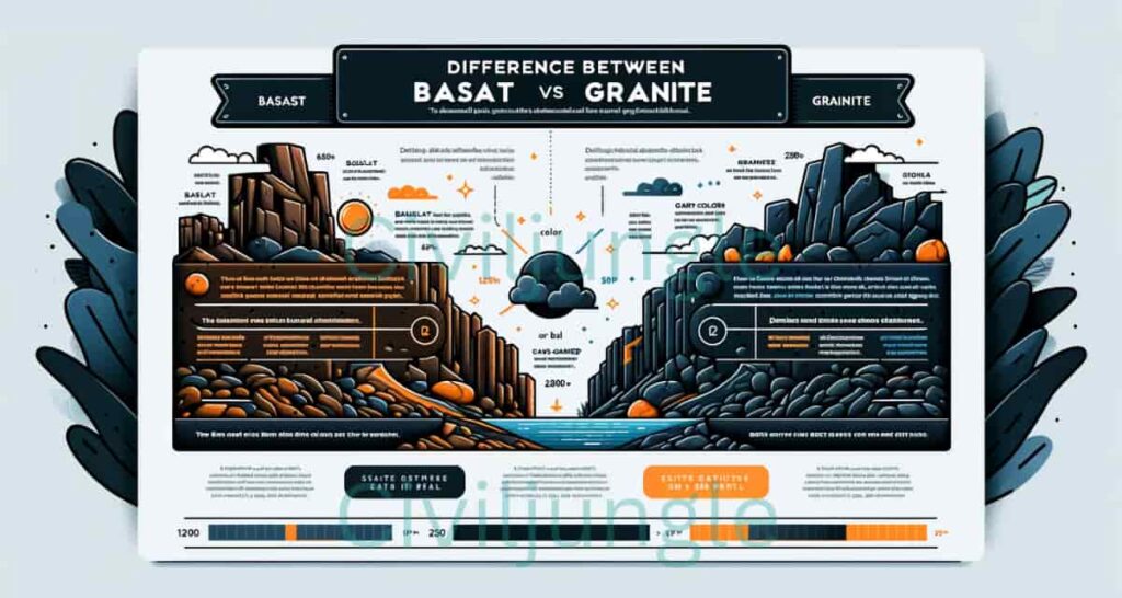 Difference Between Basalt and Granite