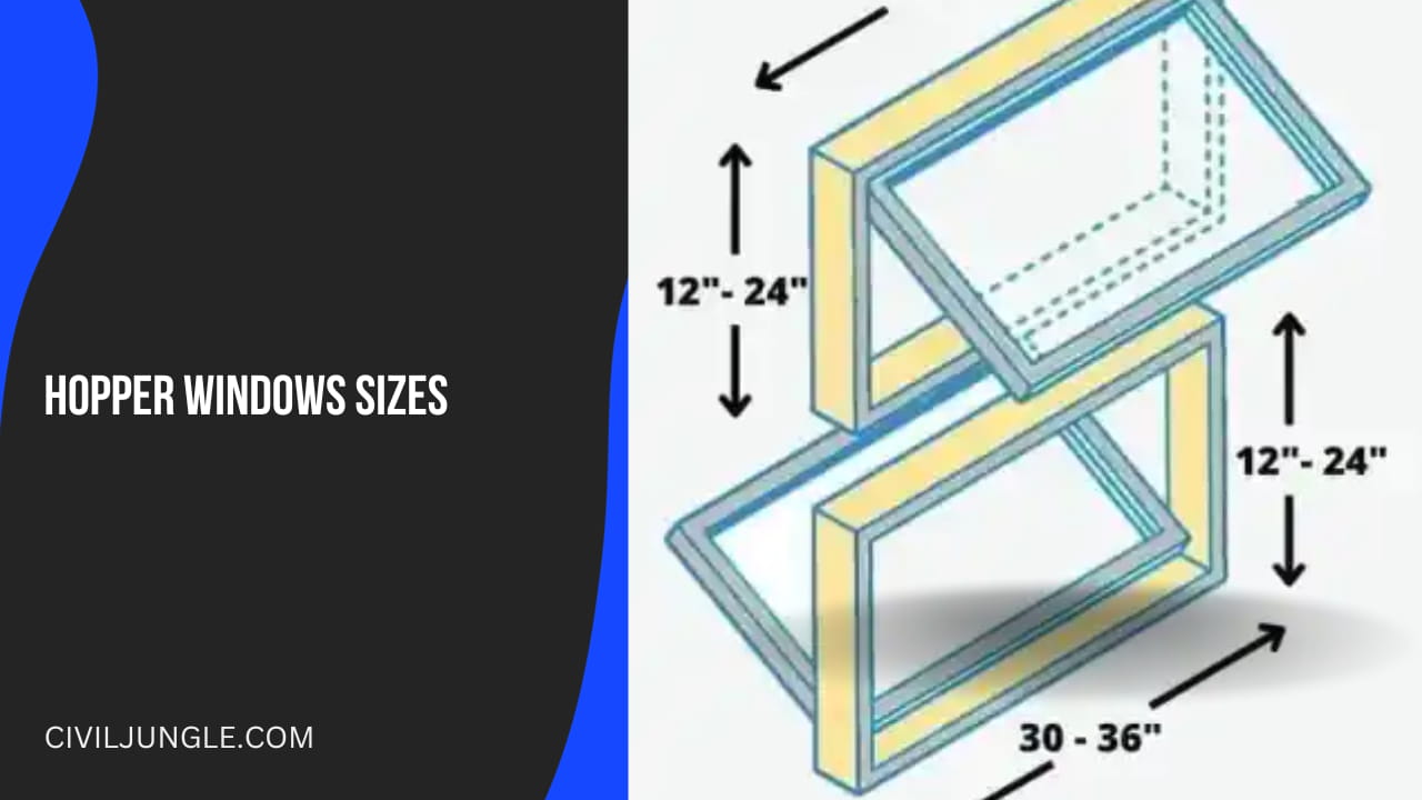 Hopper Windows Sizes