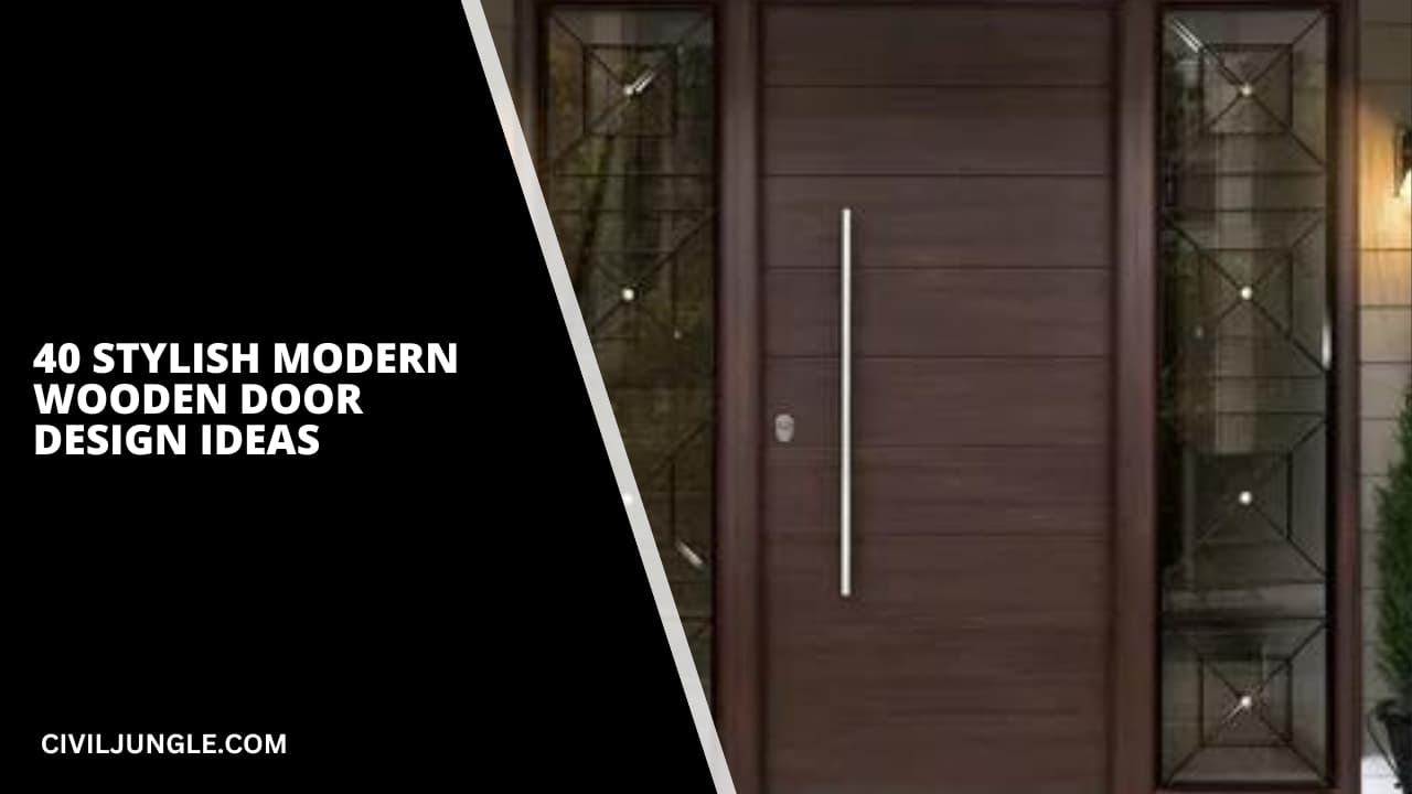 40 Stylish Modern Wooden Door Design Ideas