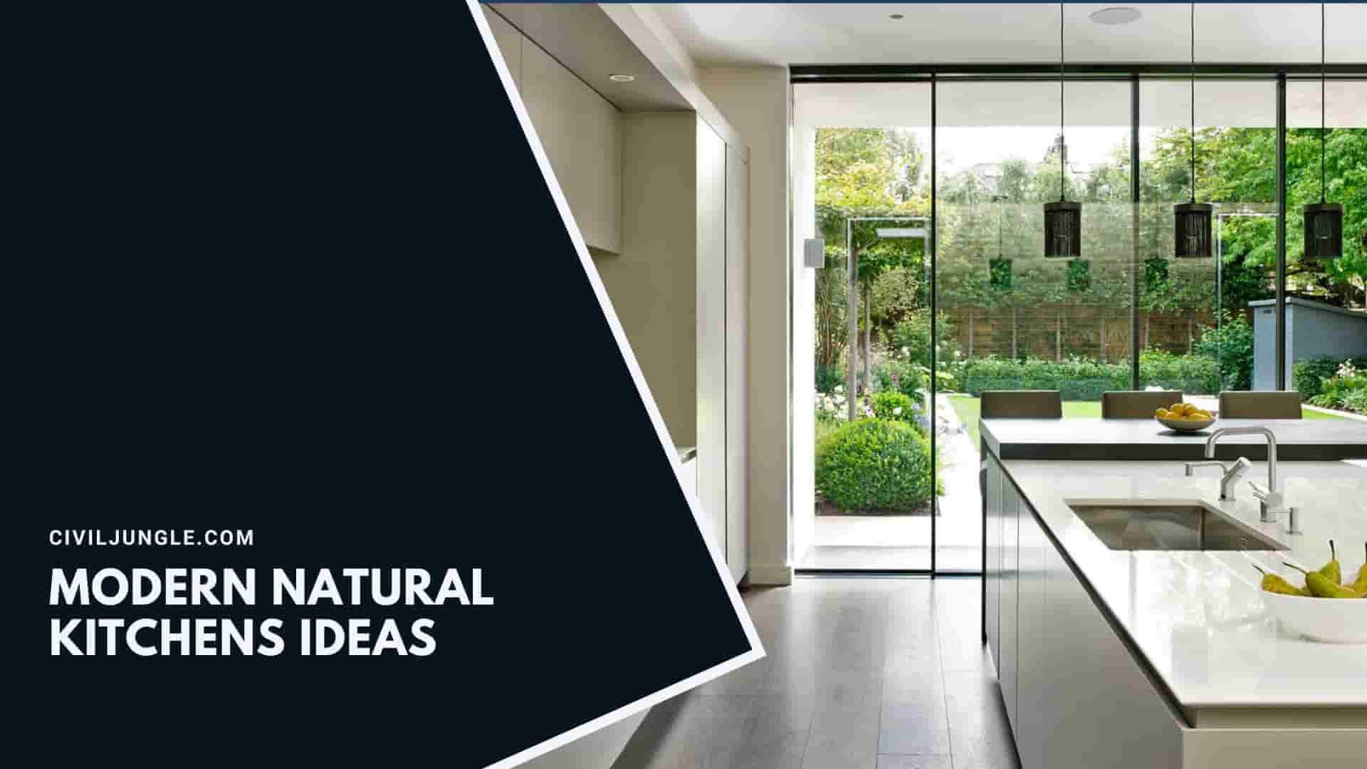 Modern Natural Kitchens Ideas