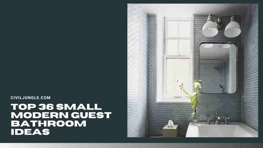 Top 36 Small Modern Guest Bathroom Ideas