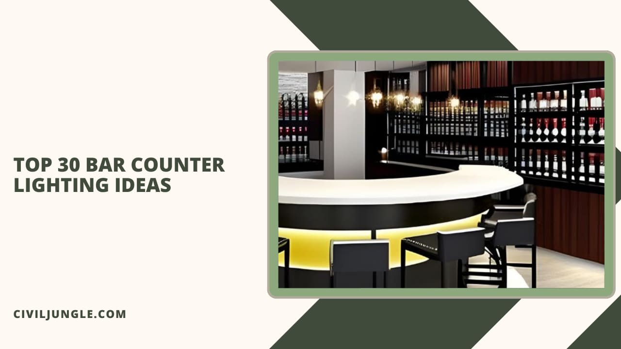 Top 30 Bar Counter Lighting Ideas