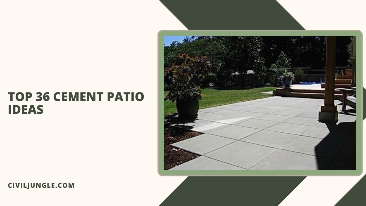 Top 36 Cement Patio Ideas