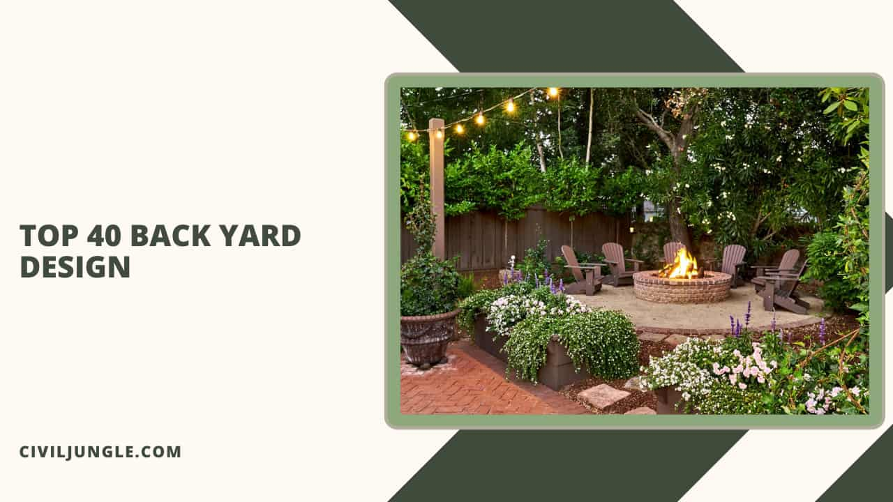 Top 40 Back Yard Design