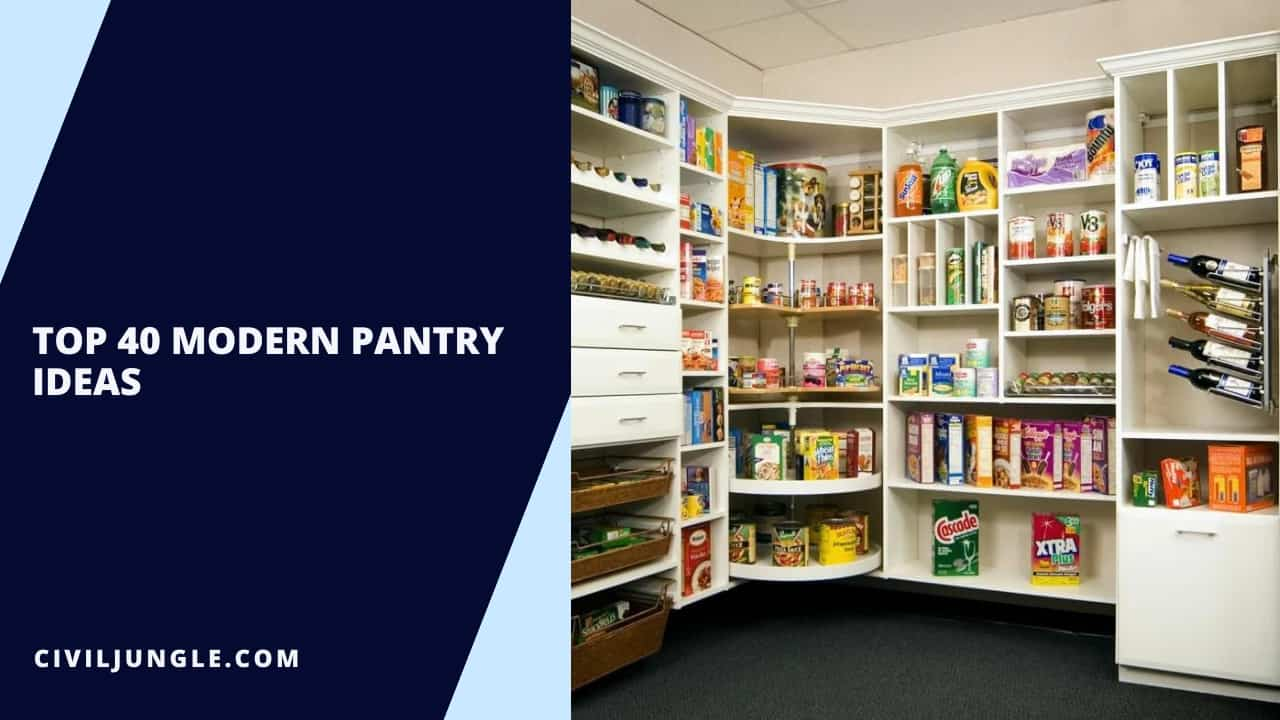 Top 40 Modern Pantry Ideas