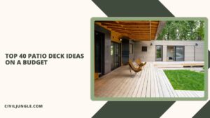 Top 40 Patio Deck Ideas on a Budget