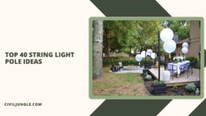 Top 40 String Light Pole Ideas