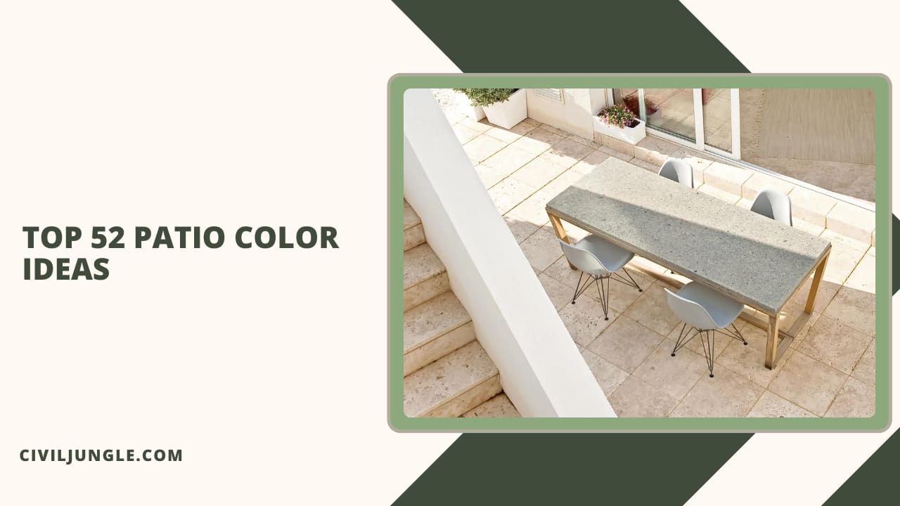 Top 52 Patio Color Ideas