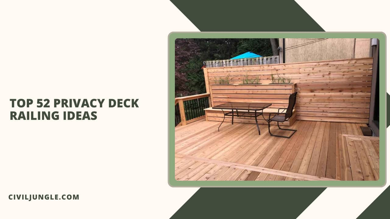 Top 52 Privacy Deck Railing Ideas